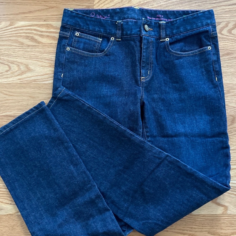 Lilly Pulitzer Main Line Straight Leg Jeans (6)